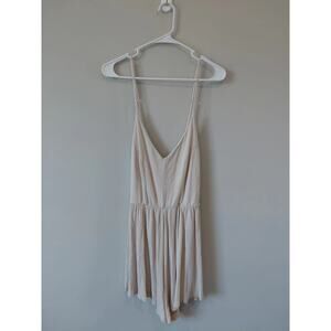 Wet Seal Beige Romper size XL